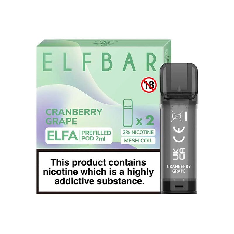 Elf Bar Elfa Pre-filled Replacement Pod Cartridge 2ml (2pcs/pack)