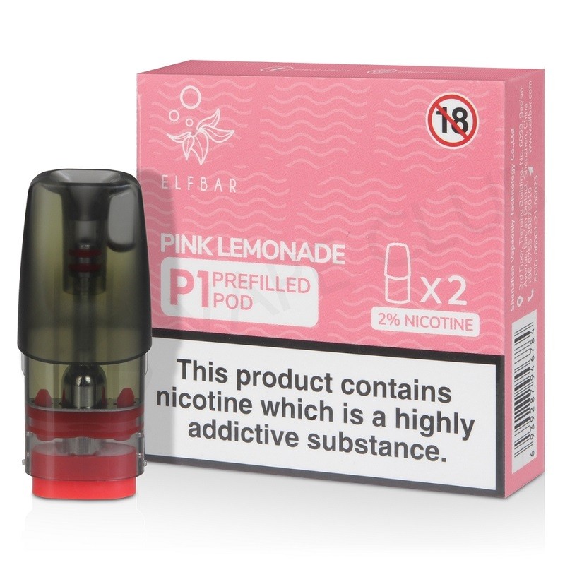 Elf Bar P1 Pre-filled Replacement Pod Cartridge 2ml (2pcs/pack)