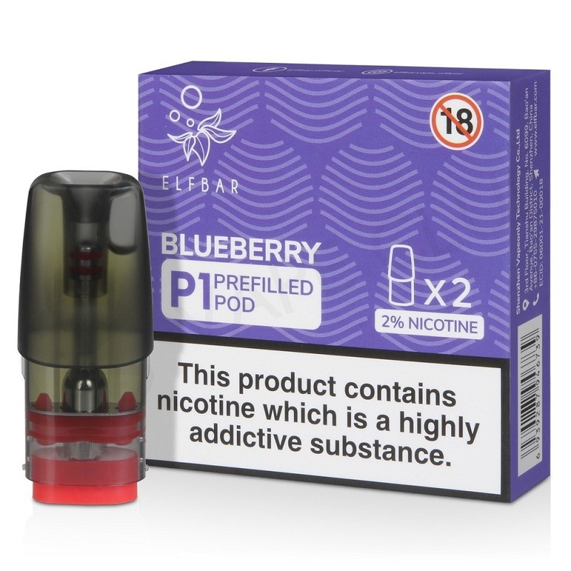 Elf Bar P1 Pre-filled Replacement Pod Cartridge 2ml (2pcs/pack)