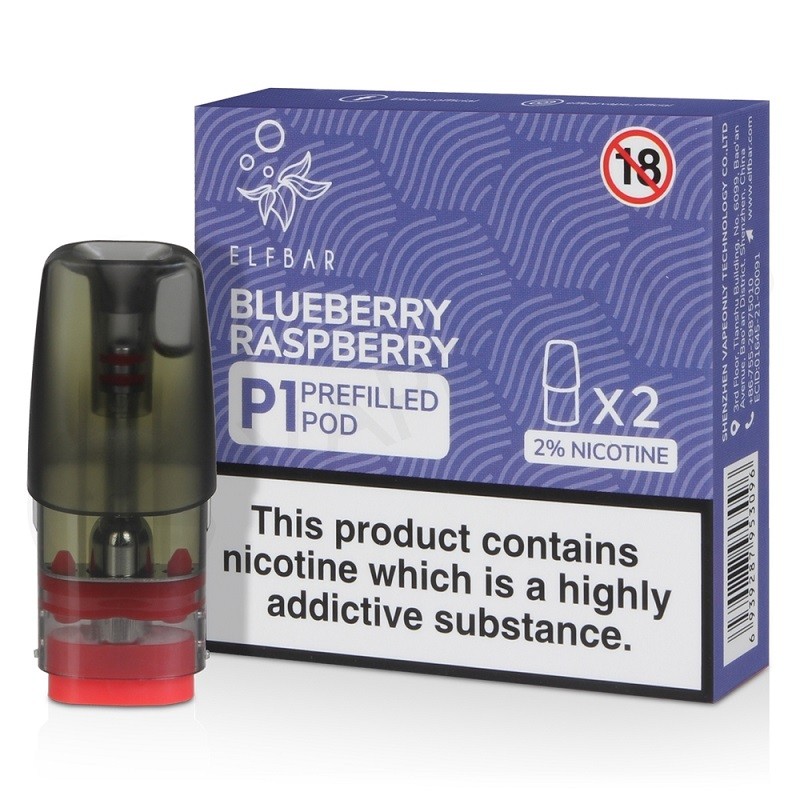 Elf Bar P1 Pre-filled Replacement Pod Cartridge 2ml (2pcs/pack)