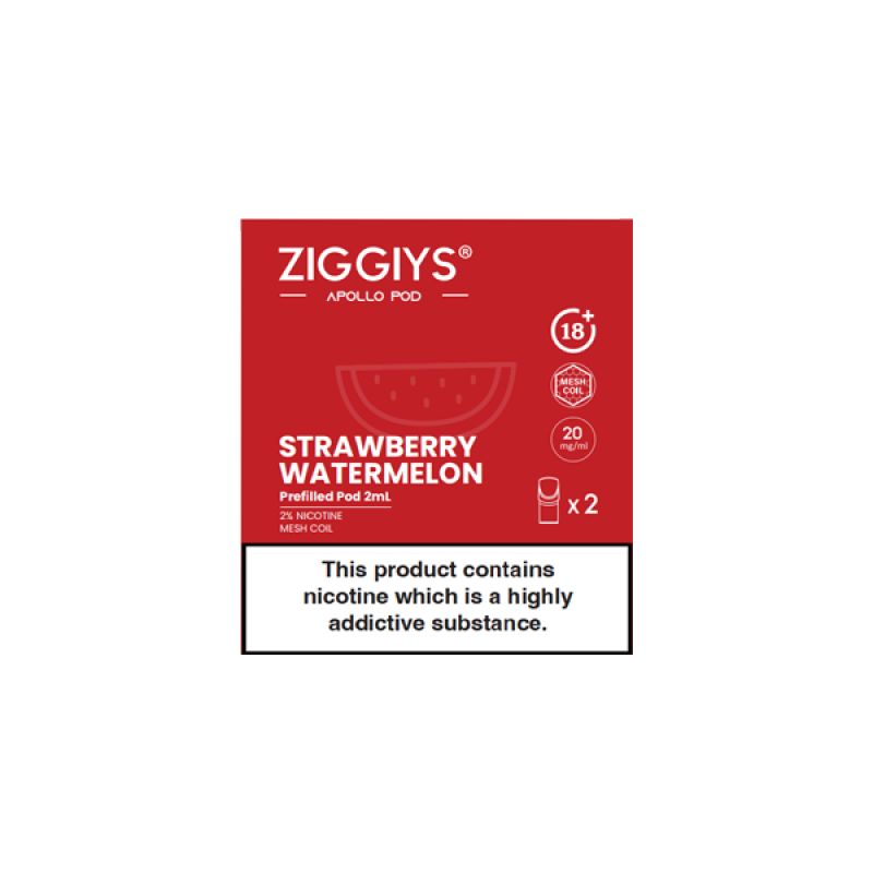 Ziggiys Apollo Pre-filled Replacement Pod Cartridge 2ml (2pcs/pack)