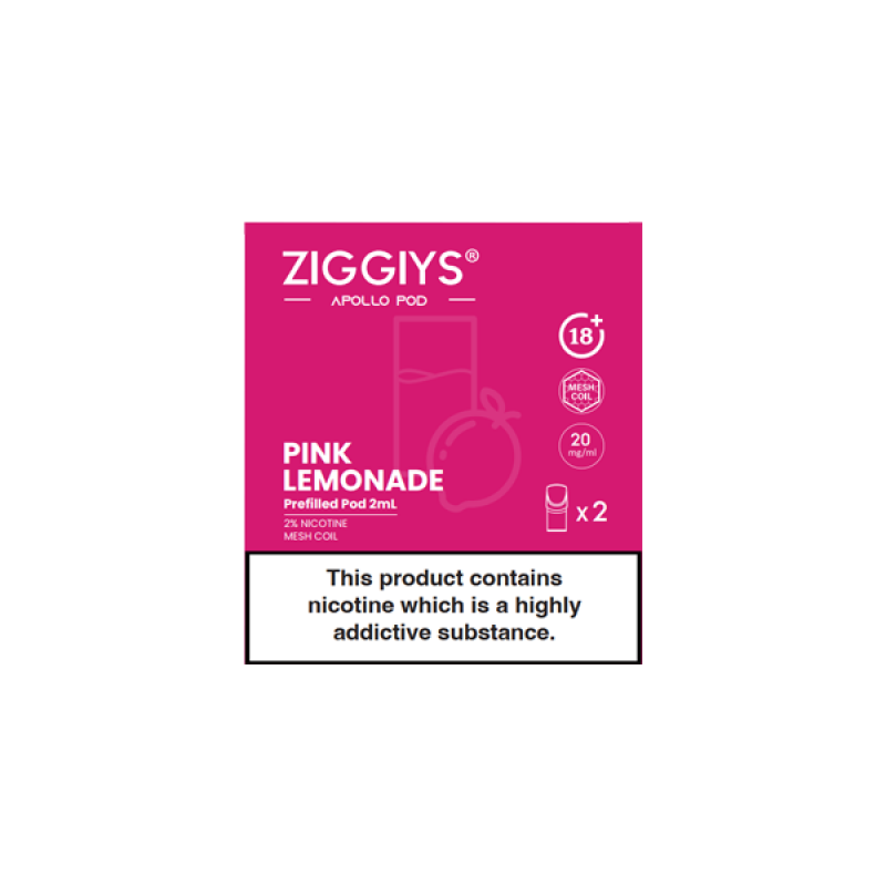 Ziggiys Apollo Pre-filled Replacement Pod Cartridge 2ml (2pcs/pack)