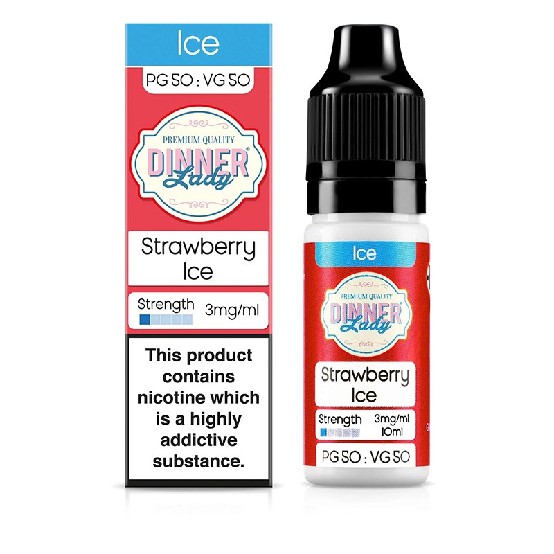 Dinner Lady Strawberry Ice E-Liquid 10ml