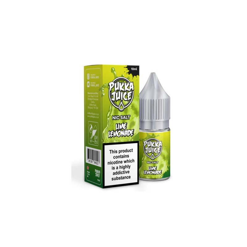 Pukka Juice Nicotine Salt Lime Lemonade E-liquid 10ml