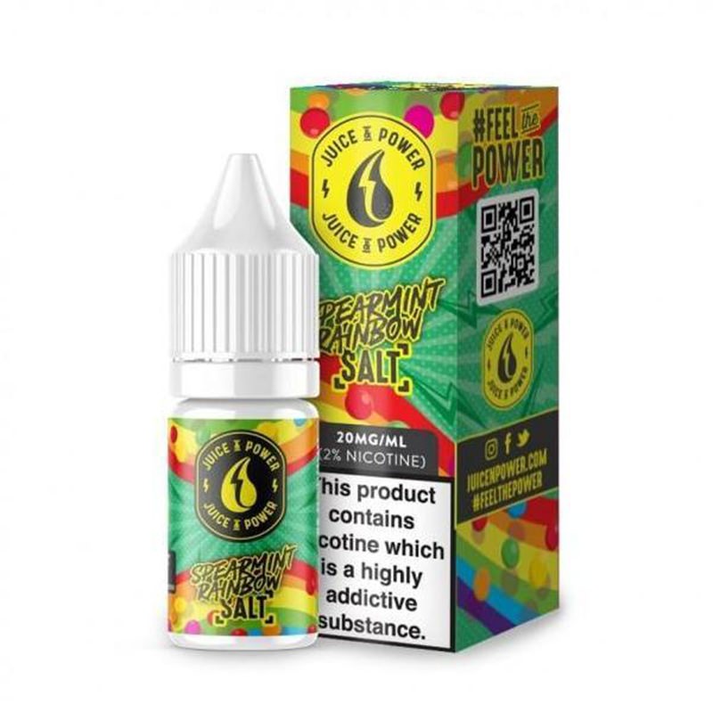 Juice N Power Nicotine Salt Spearmint Rainbow E-liquid 10ml