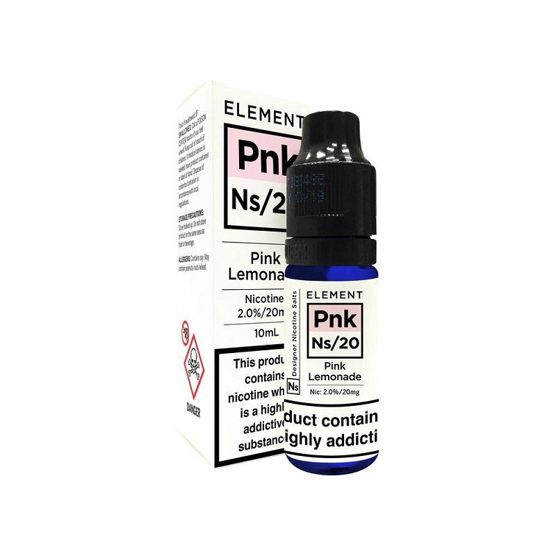 Element Nicotine Salt NS Pink Lemonade E-liquid 10...