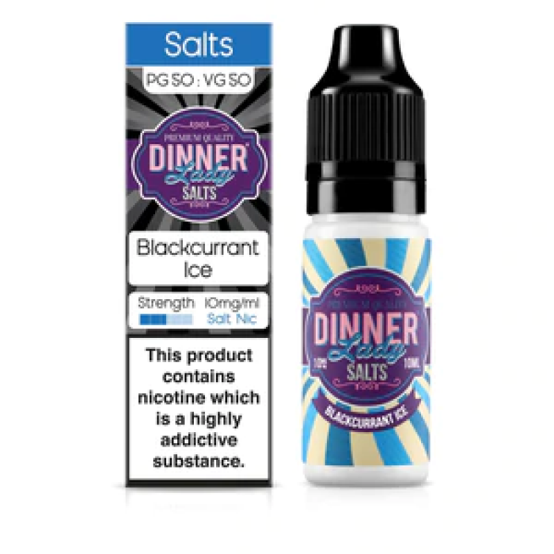 Dinner Lady Nicotine Salt Blackcurrant Ice E-Liqui...