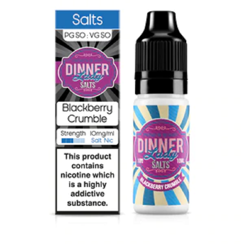 Dinner Lady Nicotine Salt Blackberry Crumbles E-Li...