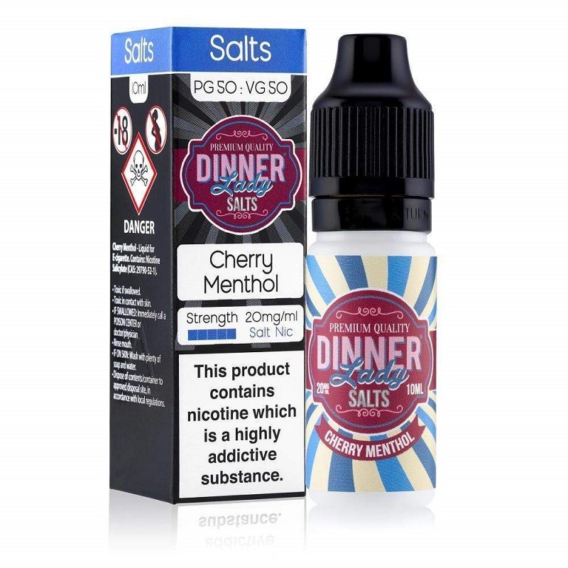 Dinner Lady Cherry Menthol Nicotine Salt E-liquid 10ml