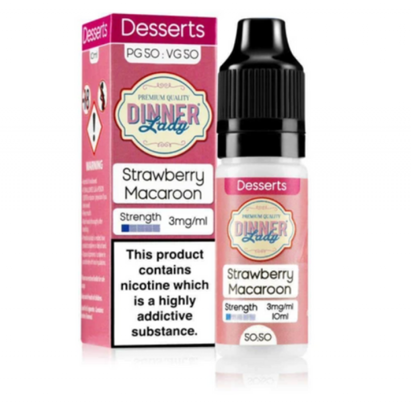 Dinner Lady Strawberry Macaroon E-Liquid 10ml