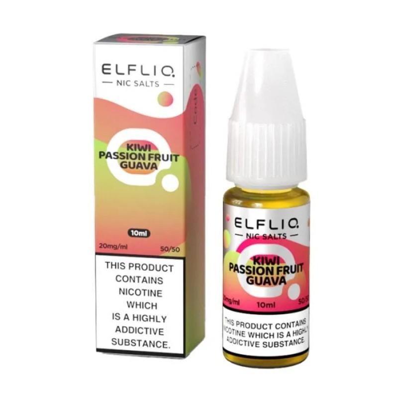 ElfLiq Nicotine Salt Kiwi Passionfruit Guava E-liq...