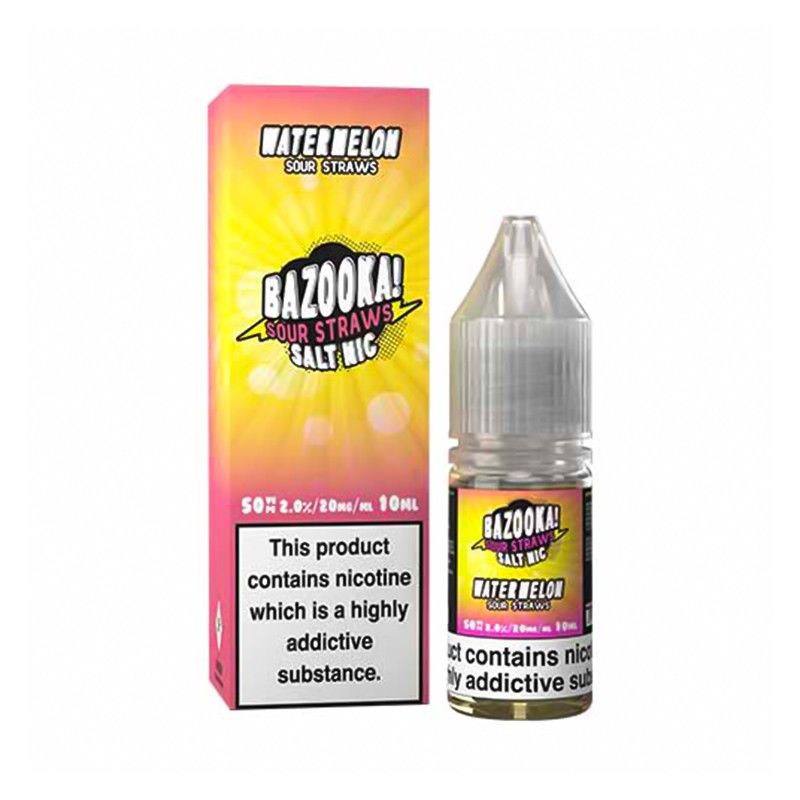 Bazooka Nicotine Salt Sour Straws E-liquid 10ml