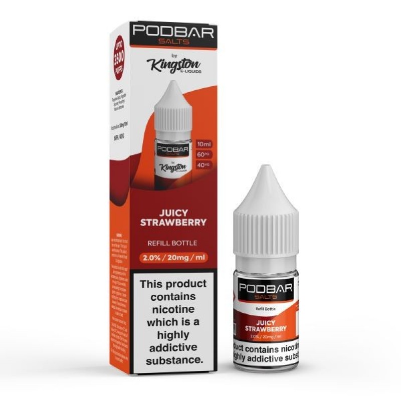 Kingston Podbar Salts Nicotine Salt E-liquid 10ml