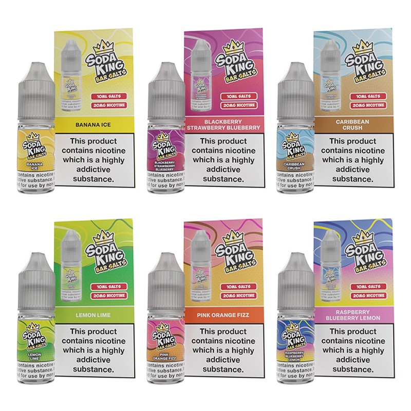 Soda King Bar SALTS Nicotine Salt E-liquid 10ml