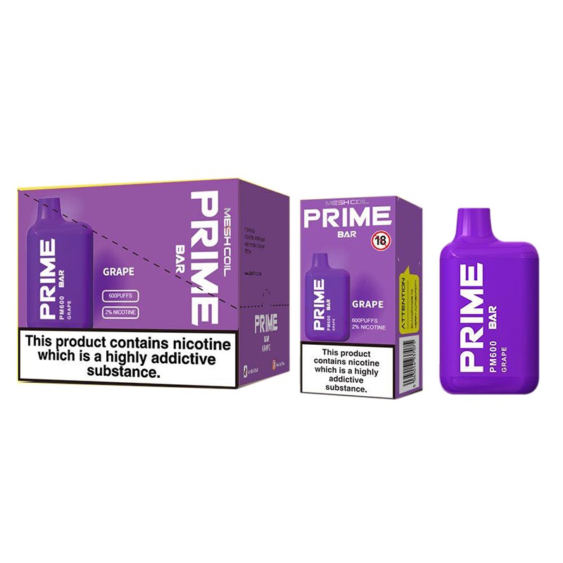 Prime Bar PM600 Disposable Vape 600 Puffs(10pcs/pack)